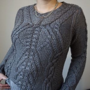 Grey Knit Sweater